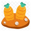 Farming Carrots Cultivation Icon