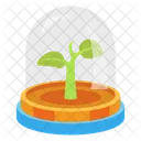 Farming Sprouting Sapling Icon
