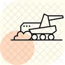 陸上の農業機械 アイコン