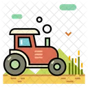 Harvest Tractor Farming Icon