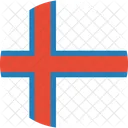 Faroer Inseln Flagge Symbol