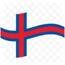 Flagge Land Faroer Inseln Symbol