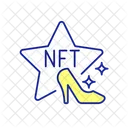 Fashion industry with NFT items  Icon