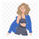 Fashionable Lady  Icon