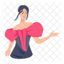 Fashionable Lady  Icon