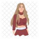 Fashionable Lady  Icon