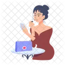 Fashionable Lady  Icon