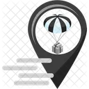 Fast Air Delivery Location Air Delivery Location Delivery Location Icon