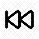 Fast Backwards Step Music Media Icon