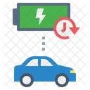 Fast Charge Ev Car Icon