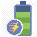 Fast Charging Battery Power Icon