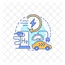 Hydrogen Electrolysis Energy Symbol