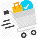 Fast Checkout Quick Payment Rapid Purchase Icon