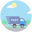 Fast Delivery On Time Delivery Logistic Delivery Icon