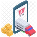 Fast Delivery On Time Delivery Logistic Delivery Icon