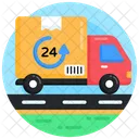 Logistic Delivery Shipping Truck Cargo Tracking Icon