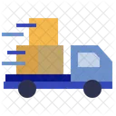Fast Delivery Delivery Truck Tracking Icon