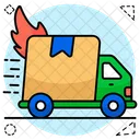 Fast Delivery Logistic Delivery Cargo Van Icon