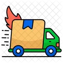 Fast Delivery Logistic Delivery Cargo Van Icon