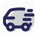 Fast Delivery Van Courier Icon