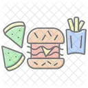 Fast Food Lineal Color Icon Icon