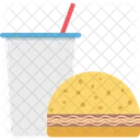 Burger Getrank Fastfood Symbol