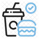 Fast Food Delivery Burger Icon