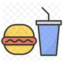 Fast Food Junk Food Burger Icon