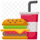Fast Food Hamburger Icône