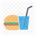 Fast Food Juice Burger Icon