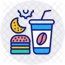 Fast Food Burger Drink Icon