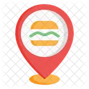 Fast Food Eating Burger Icon