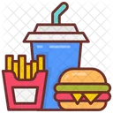 Fast Food Takeout Burger Icon