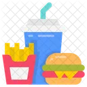Fast Food Takeout Burger Icon