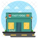 Fast Food Food Shop Restaurant Exterior Icon