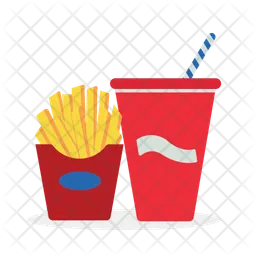 Fast food and soda  Icon