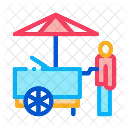 Fast Food Cart  Icon