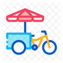 Fastfood-Fahrrad  Symbol