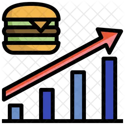 Fast Food Growth  Icon