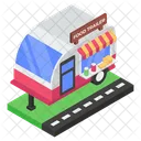 Food Trailer Food Cart Food Stall Icon