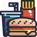 Fast Food Junk Food Meal Icon