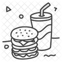 Burger Hamburger Junk Food Icon