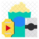 Fast Food Ticket Entertainment Icon