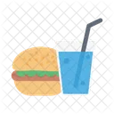 Fast Food Juice Burger Icon