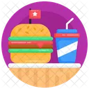 Fast Food Junk Food Burger Icon