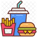 Fast Food Takeout Burger Icon