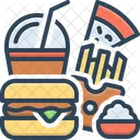 Fast Food Cuisine Eating Icon