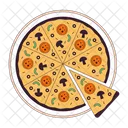 Fast food pizza  Icon
