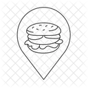 Fast food restaurant symbol  Icon