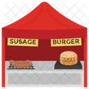 Fast Food Food Stall Burger Point Icon